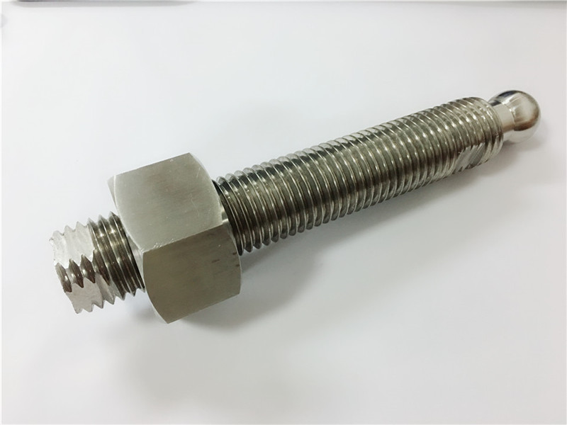 કસ્ટમાઇઝ કરેલ ઉચ્ચ ગુણવત્તાની સીએનસી લેથ ટર્નિંગ ટાઇટેનિયમ બોલ સ્ટડ ફાસ્ટનર્સ