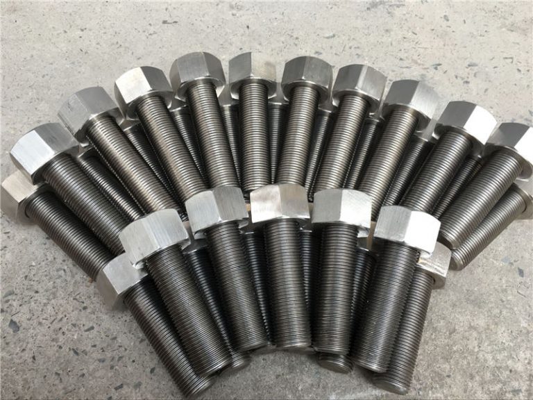 254smo uns s31254 en1.4547 બોલ્ટ્સ અને બદામ 1-1 / 2 ”-8unx180mm થ્રેડ સળિયા